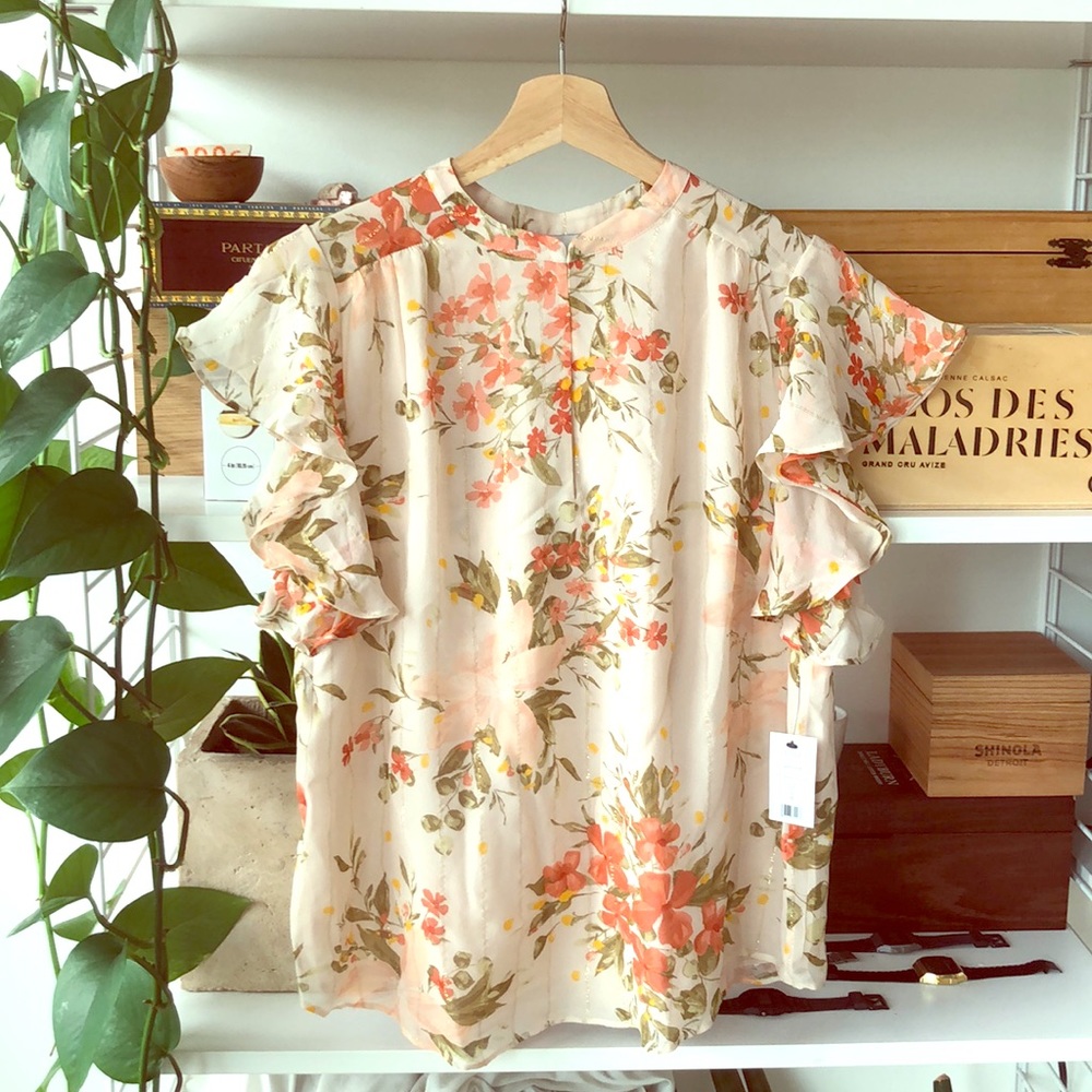 Joie flowery blouse
